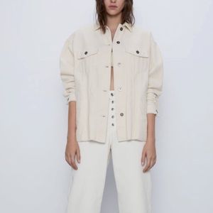 Zara Corduroy Oversized Shirts